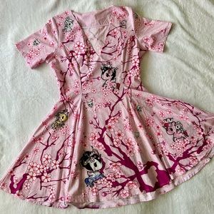 CHERRY BLOSSOM UNICORNO EVIL V DRESS